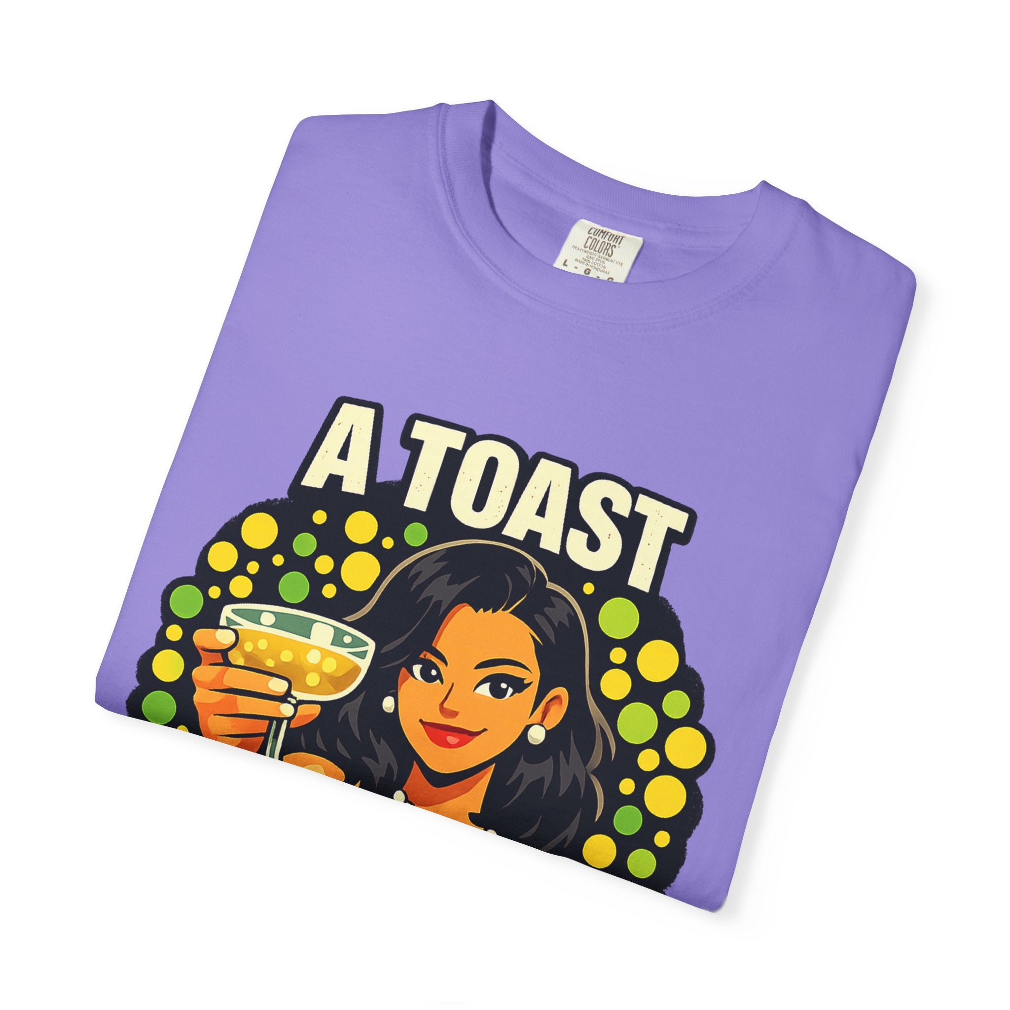 Vintage 'A Toast to All the Free Thinkers' Graphic T-Shirt