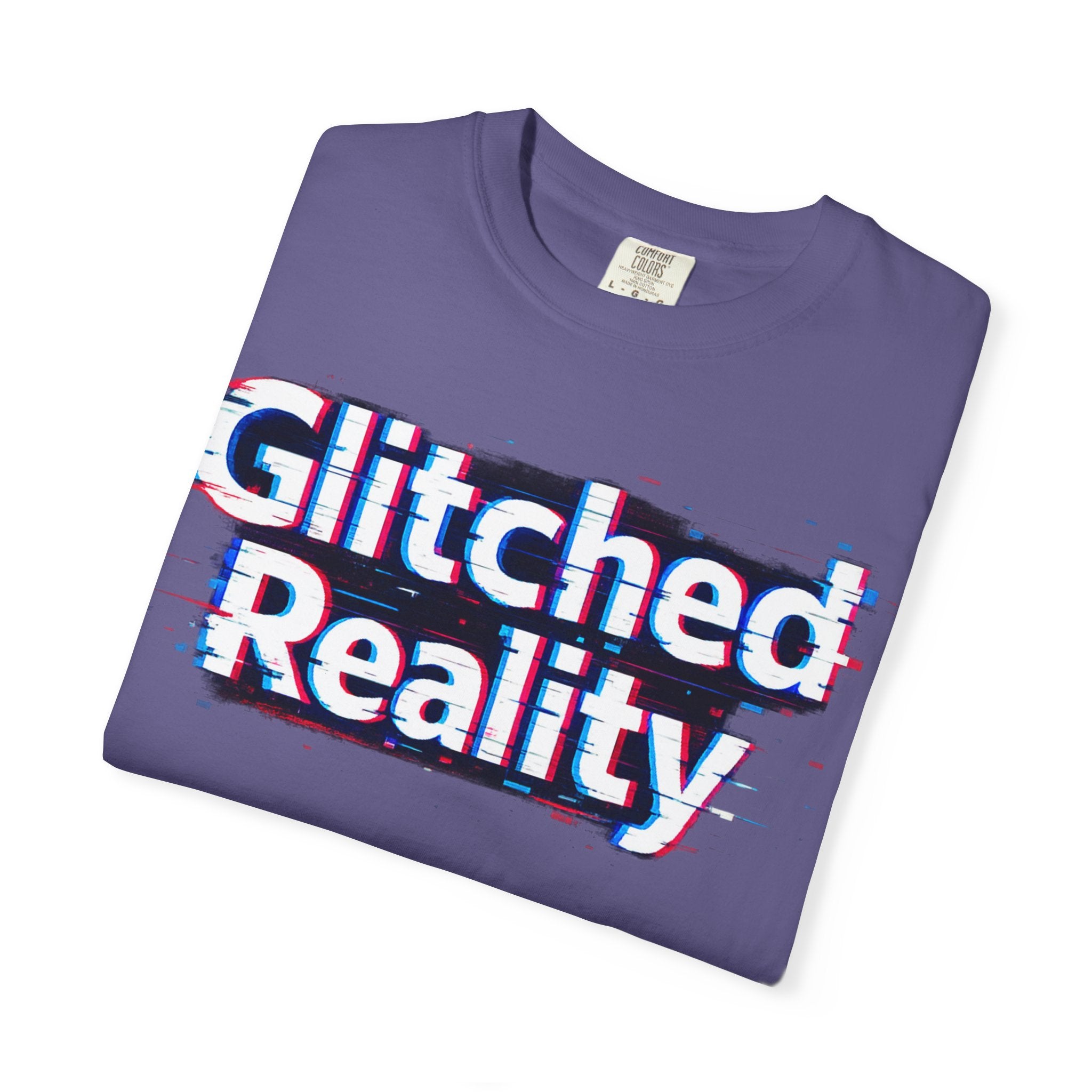 Glitched Reality T‑Shirt — Retro Glitch Graphic Tee with "Glitched Reality" Text