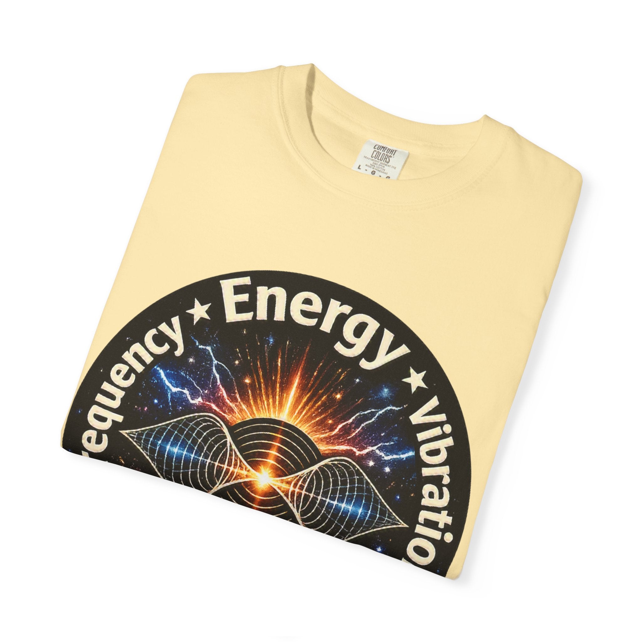 Energy & Vibration T-Shirt — "Frequency is Life" Spiritual Graphic Tee