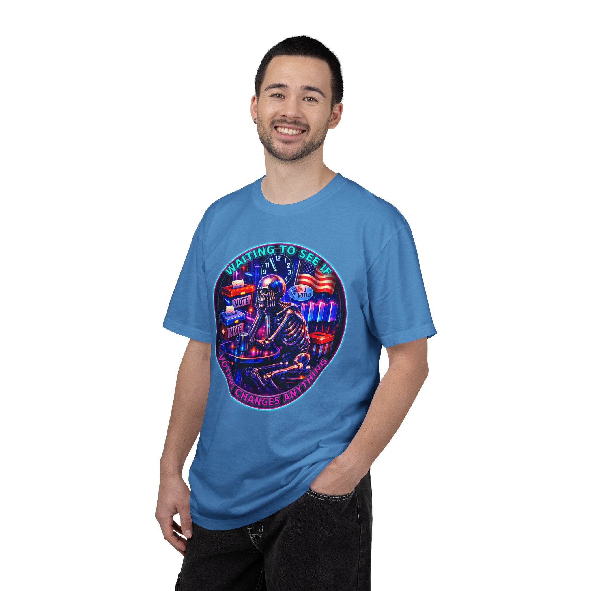 "Waiting to See If Voting Changes Anything." — Graphic T-Shirt