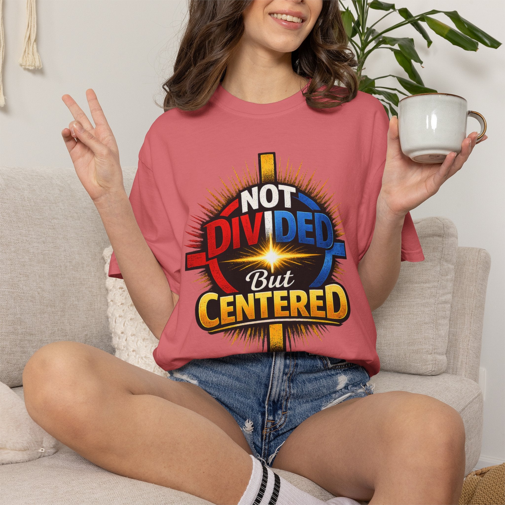 Centered Not Divided Graphic T-Shirt