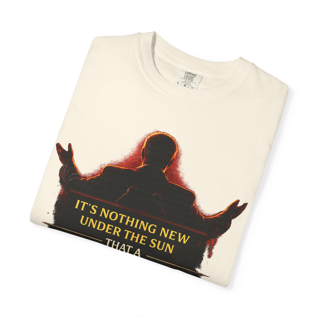 Political Quote T-Shirt — "A Politician's Promises Are the Total Opposite" Graphic Tee