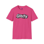 Glitchy Graphic T-Shirt — Retro Glitch Text Tee