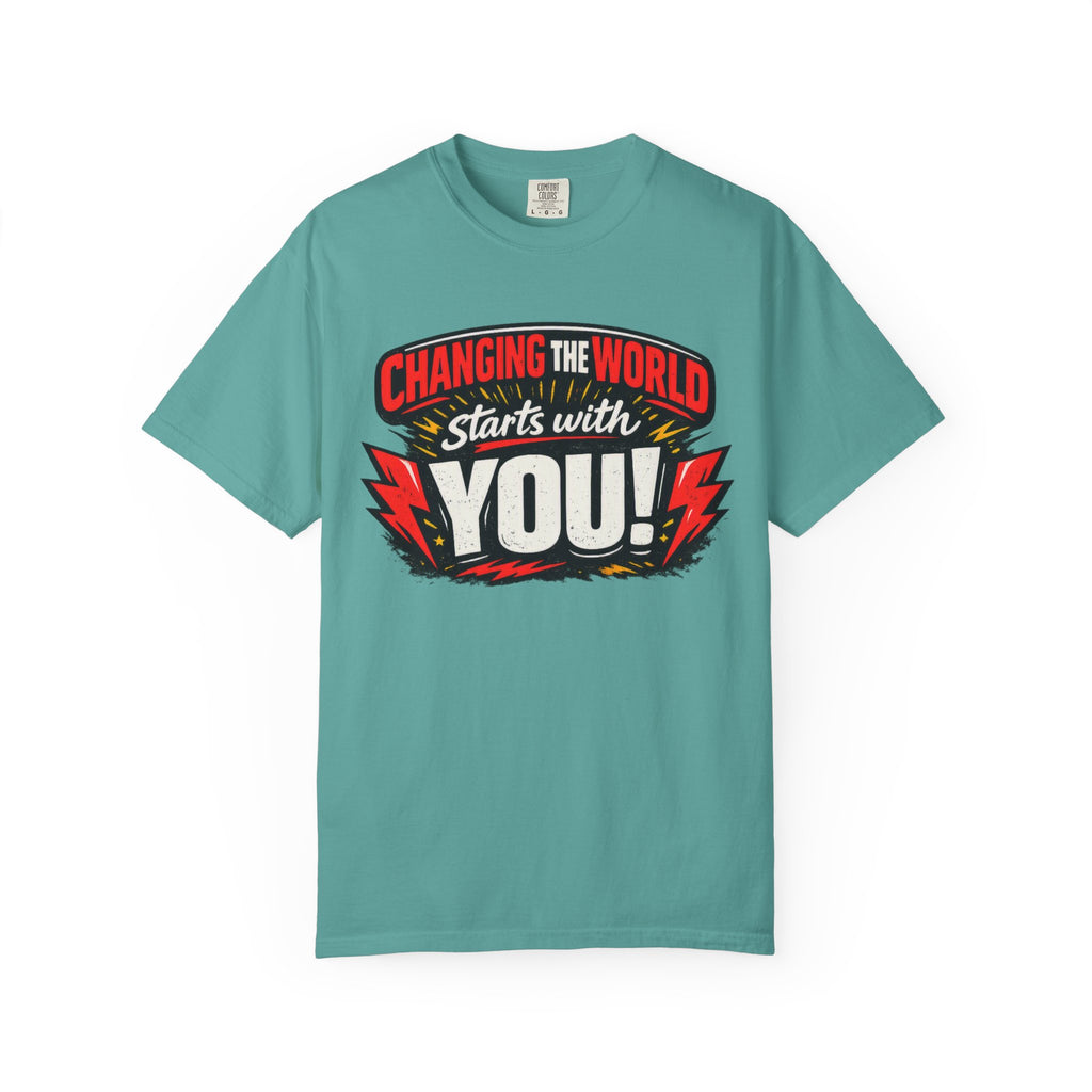 "Changing the World Starts with You" Motivational T-shirt