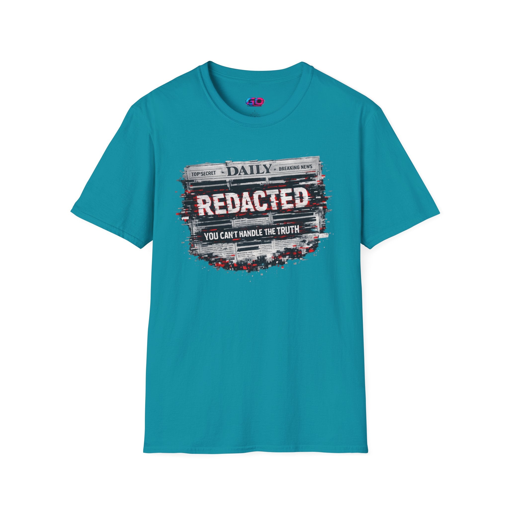 Redacted News Graphic T-Shirt — "REDACTED: You Can't Handle the Truth"