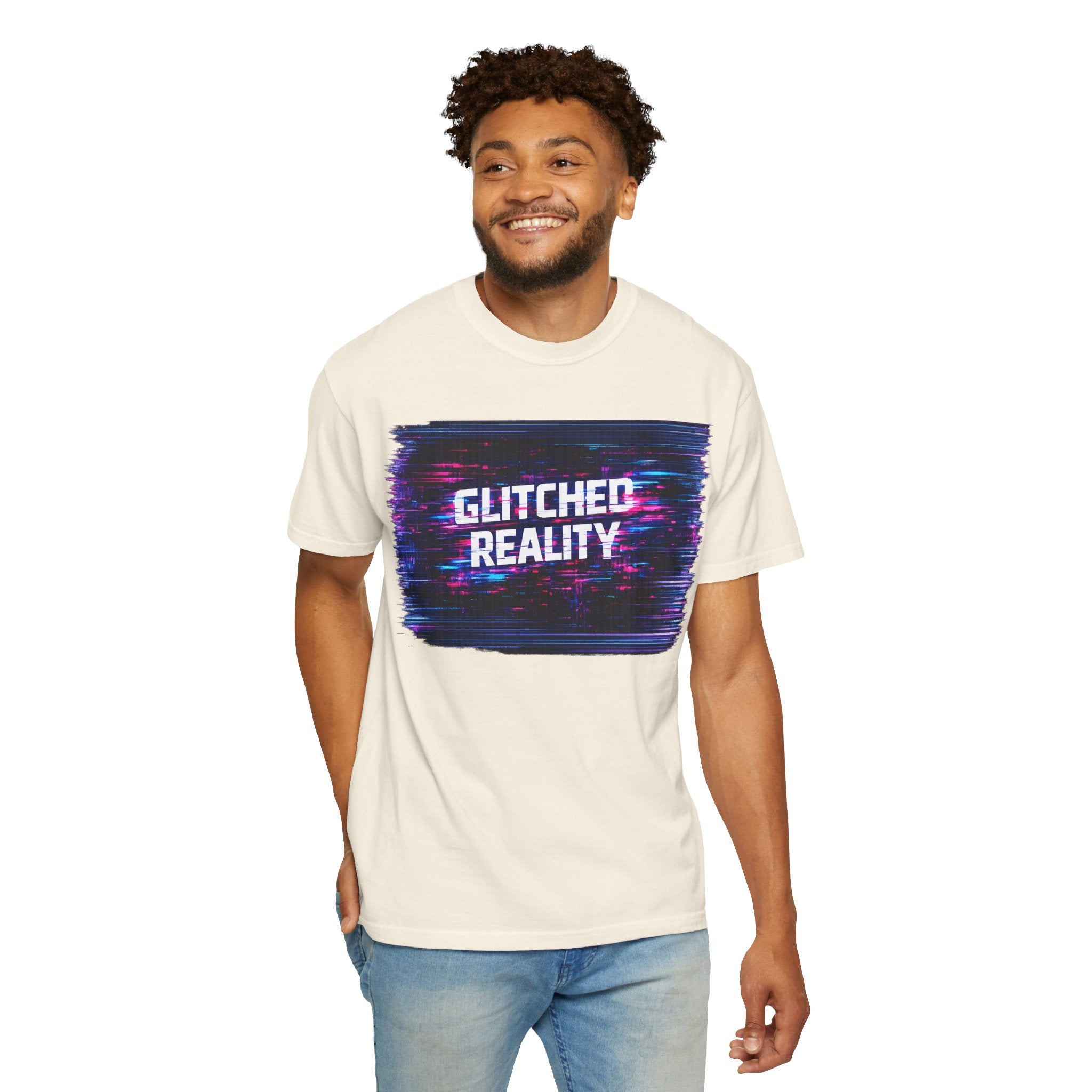 Glitched Reality V2 T‑Shirt — Retro Cyberpunk Digital Distortion Tee