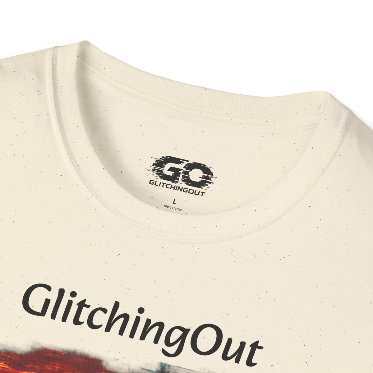Graphic T-Shirt — "Glitching Out" Mountain Sunset Pixel Art