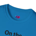 On the GO. Graphic T-Shirt — 'On the GO.' Retro Glitch Travel Tee