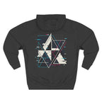 Hoodie — "Glitching Out" Geometric Retro Tech Graphic Hoodie