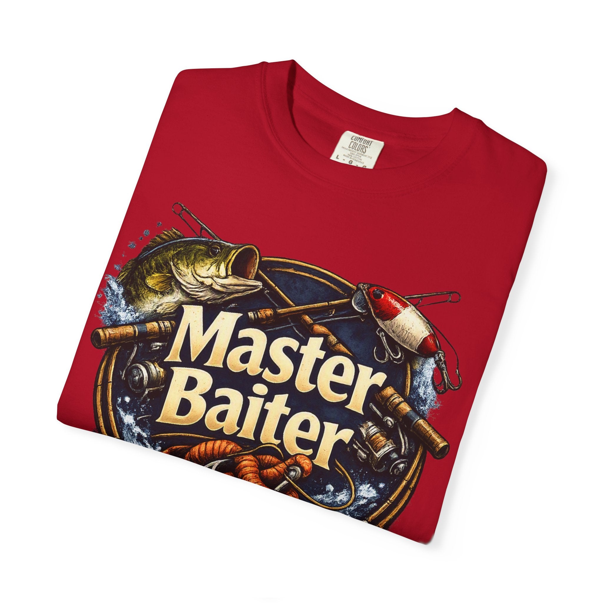 Master Baiter Fishing Satire T-Shirt — “The Bait Whisperer” Graphic Tee