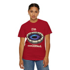 T-Shirt — "I'm conCERNed." Black Hole CERN Physics Science Tee