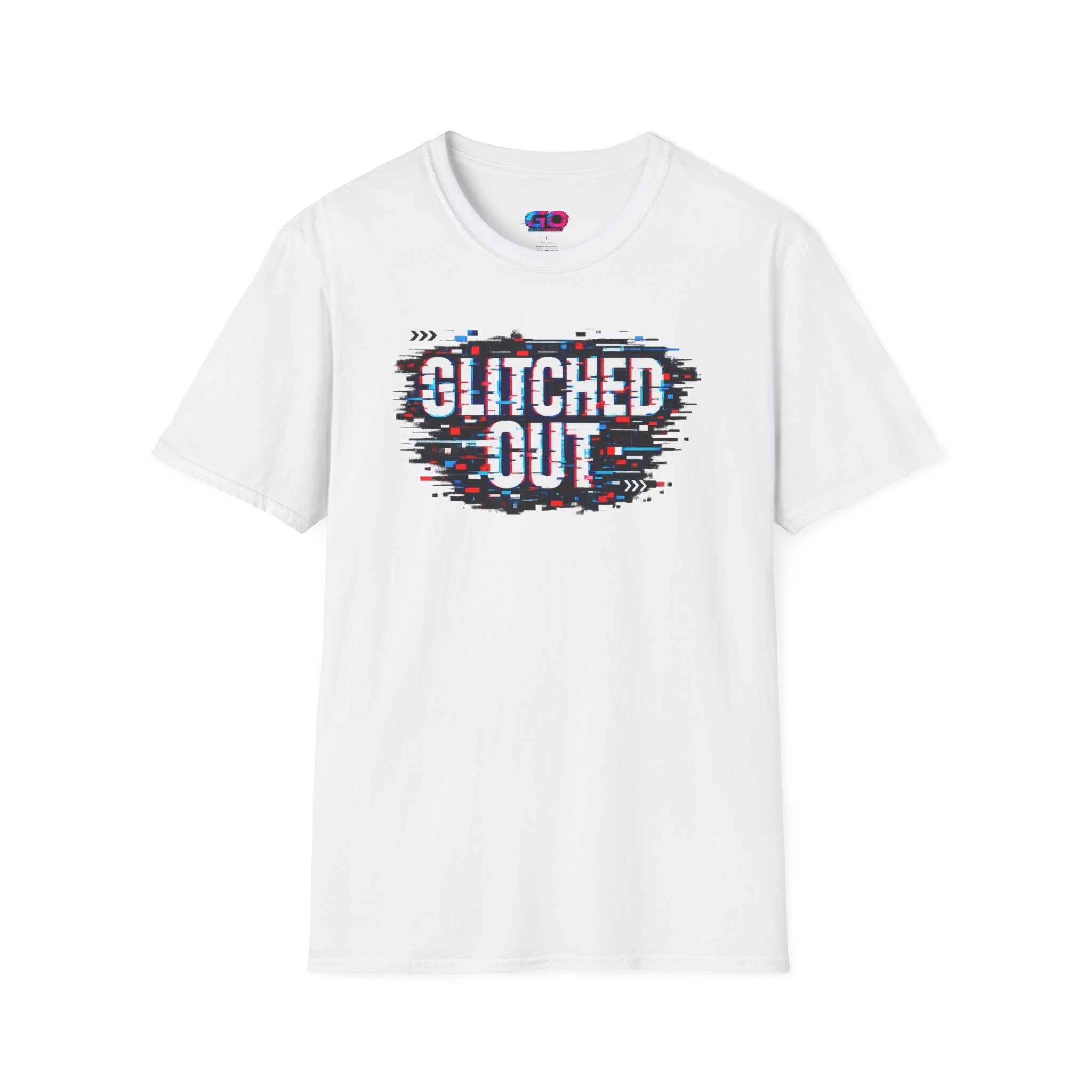 Glitched Out T-Shirt — Retro Glitch Graphic Tee