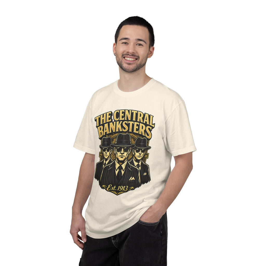 The Central Banksters Graphic T-Shirt — Retro Mobster Vintage Design