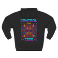 Control Your Code Hoodie — Glitching Out Retro Cyber Circuit Graphic