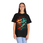 Graphic T-Shirt — "Glitching Out" Mountain Sunset Pixel Art