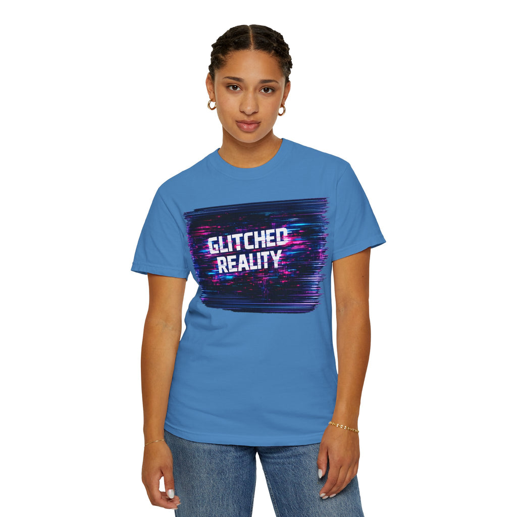 Glitched Reality V2 T‑Shirt — Retro Cyberpunk Digital Distortion Tee