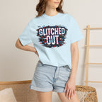 Glitched Out T-Shirt — Retro Glitch Graphic Tee