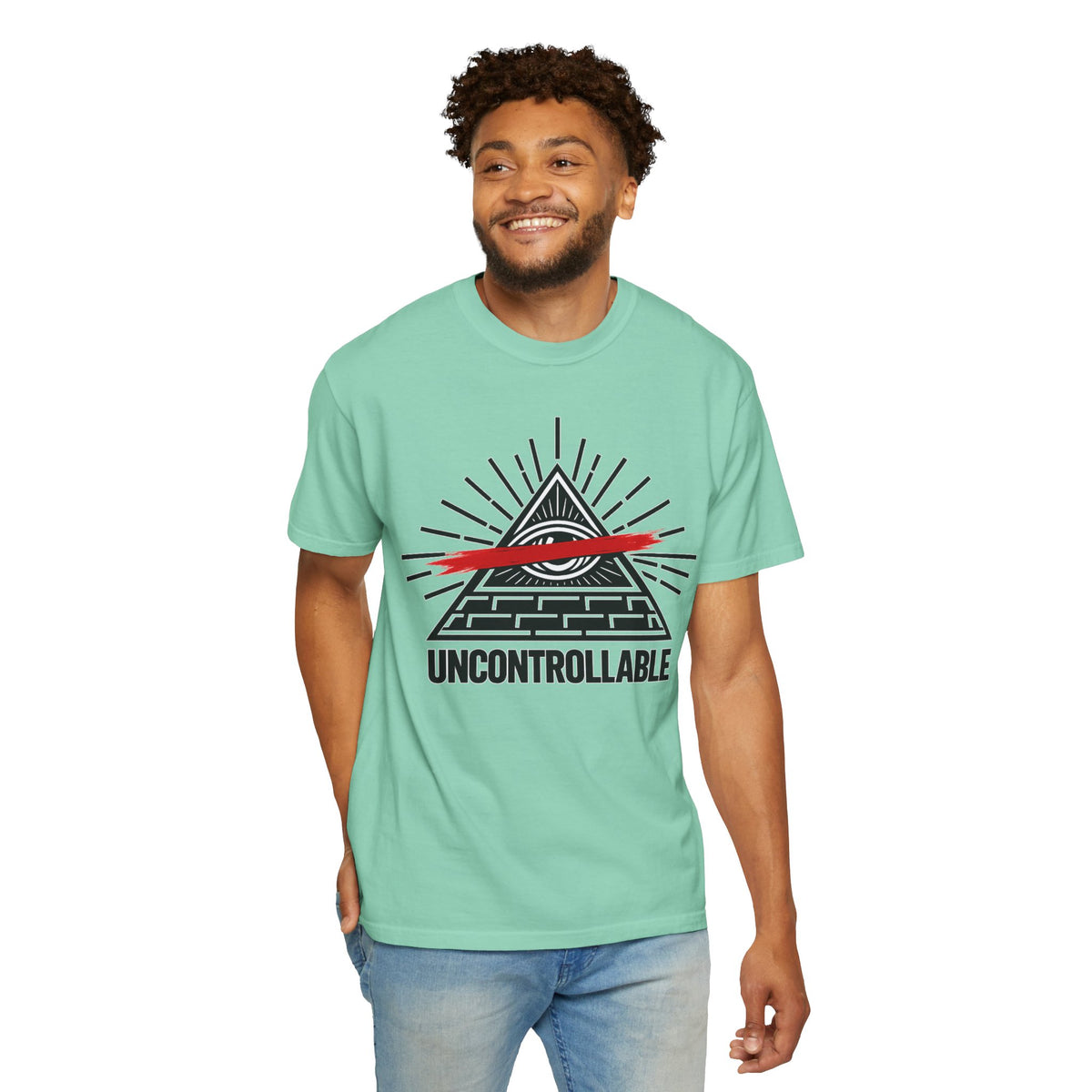 Uncontrollable Pyramid Graphic T-Shirt