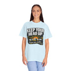 Keep Your Head Up T-Shirt — Inspirational Mountain Tee ("Because You Matter")