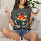 Trying to Live Free in Peace Vintage Mountain T-Shirt