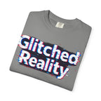 Glitched Reality T‑Shirt — Retro Glitch Graphic Tee with "Glitched Reality" Text