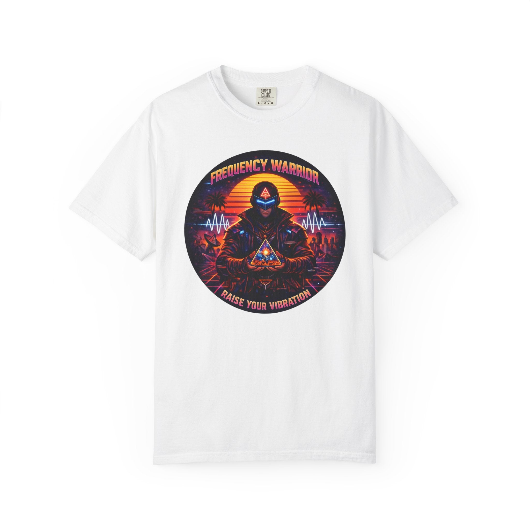 Frequency Warrior — Raise Your Vibration Graphic T-Shirt
