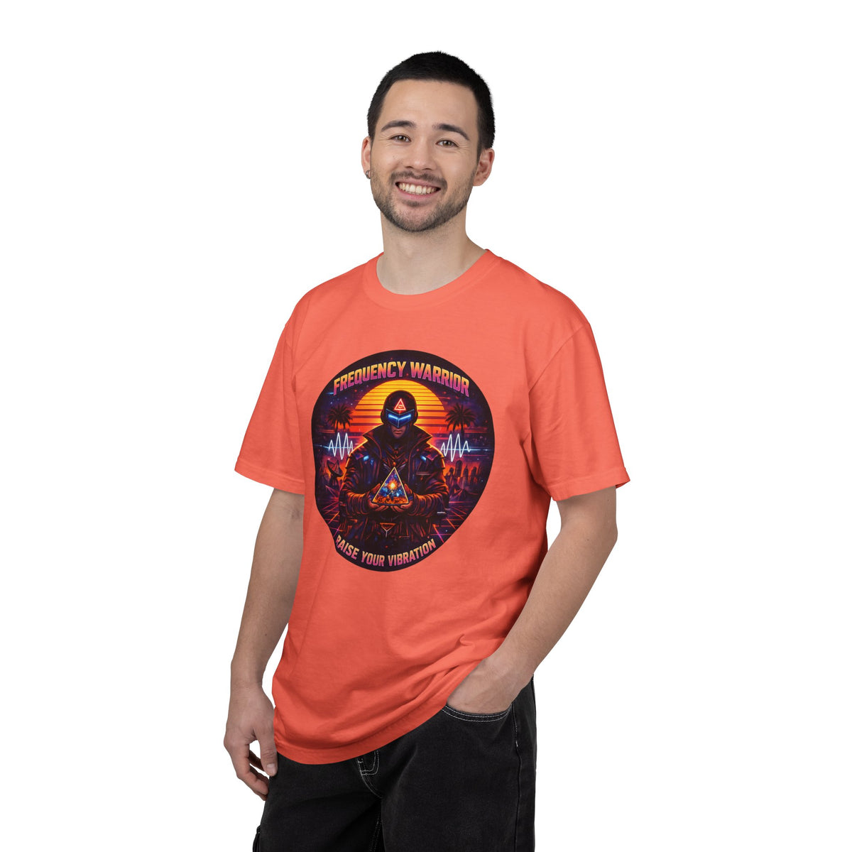 Frequency Warrior — Raise Your Vibration Graphic T-Shirt