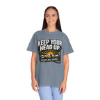 Keep Your Head Up T-Shirt — Inspirational Mountain Tee ("Because You Matter")