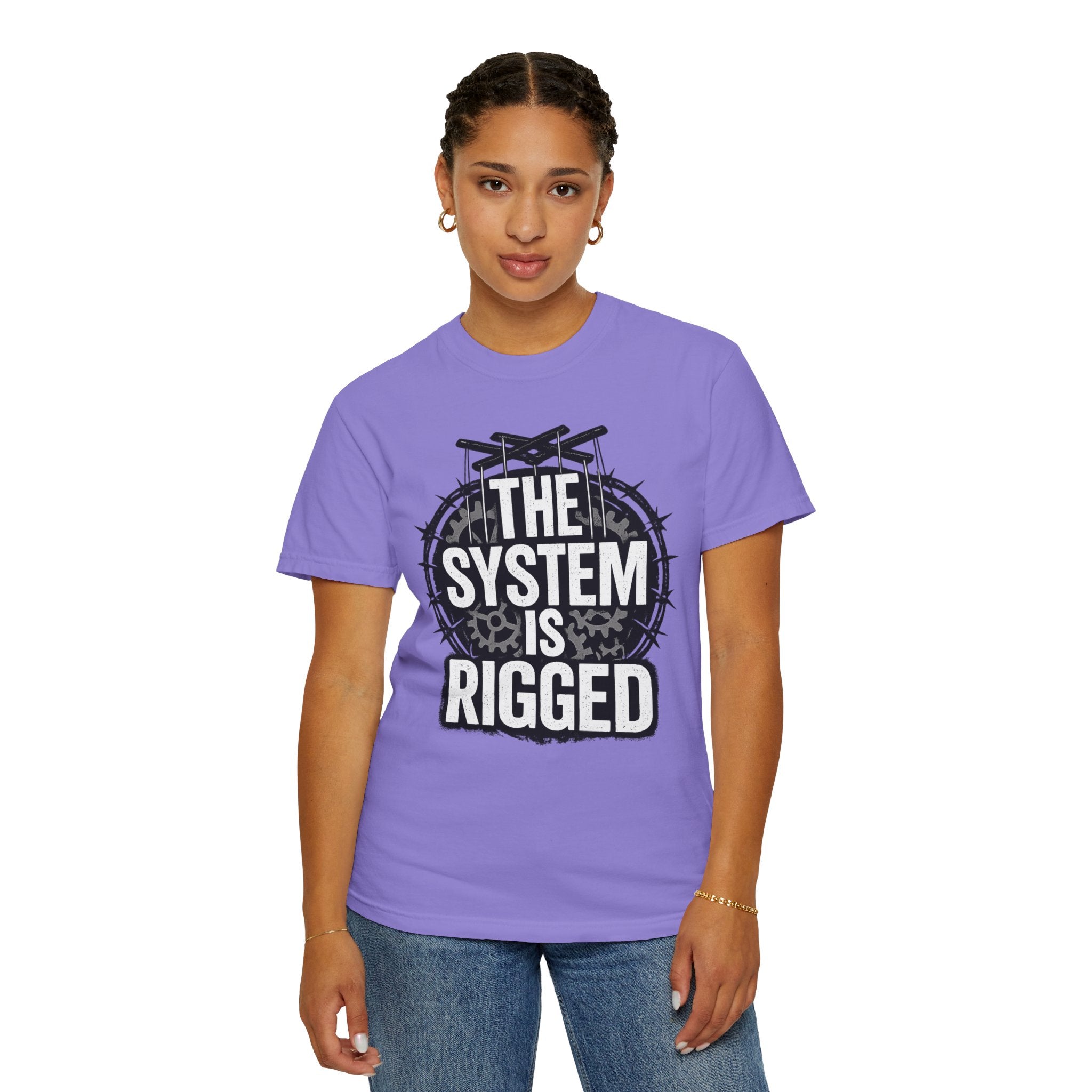 The System Is Rigged T-Shirt — Political Protest Graphic Tee