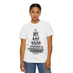 T-Shirt — Hierarchy of Power Graphic Tee ("We Rule You / We Fool You / We Shoot At You / We Eat For You / We Work For All / We Feed All")