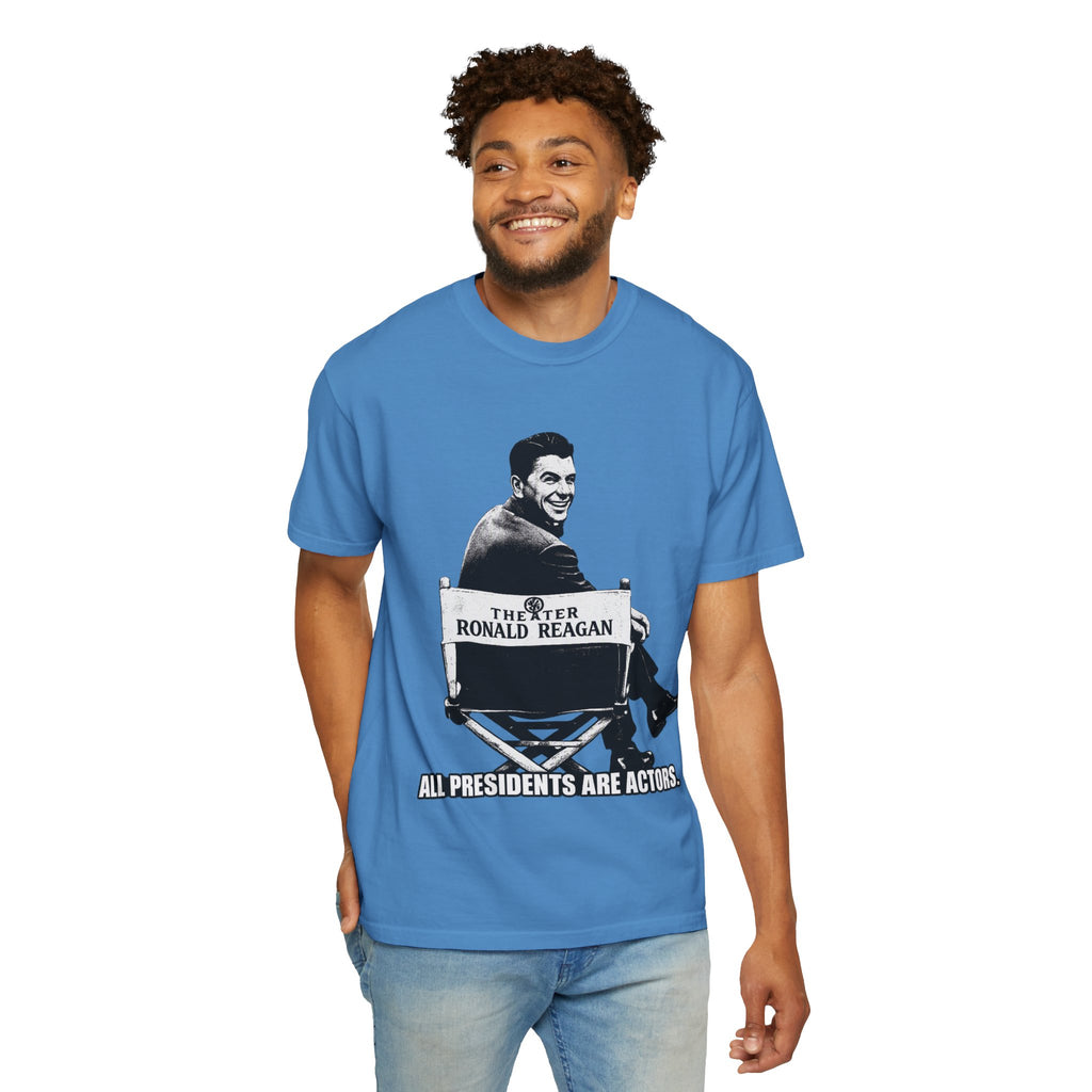 Vintage Political Actor T-Shirt — "All Presidents Are Actors"
