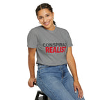 Conspiracy Realist T-Shirt — Bold Graphic Statement Tee