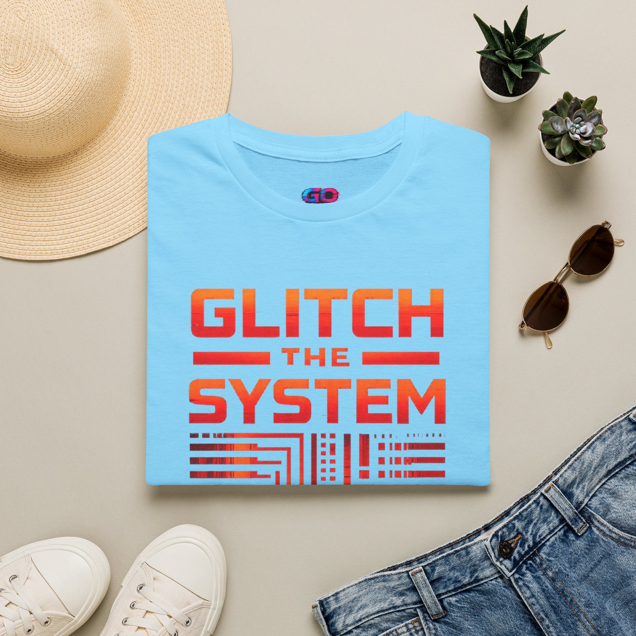 Glitch the System V4 T-Shirt — Retro Circuit Tech Graphic Tee