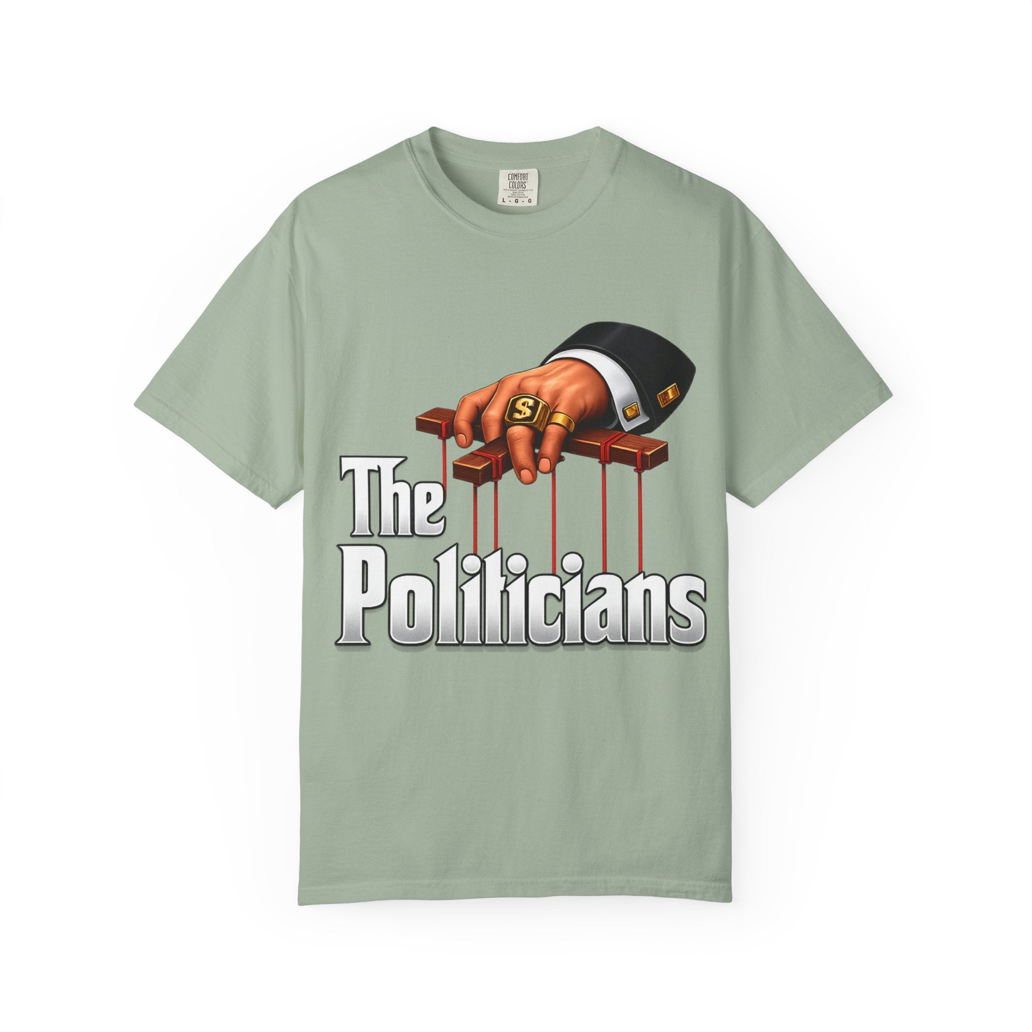The Politicians T-Shirt — Puppet Master Hand & Money Political Satire Tee