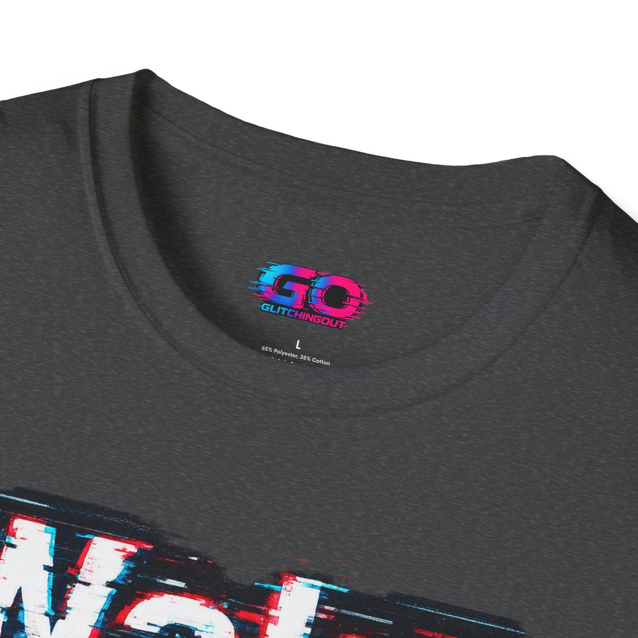 Wake Up Call Graphic Tee — Retro Glitch Text T‑Shirt