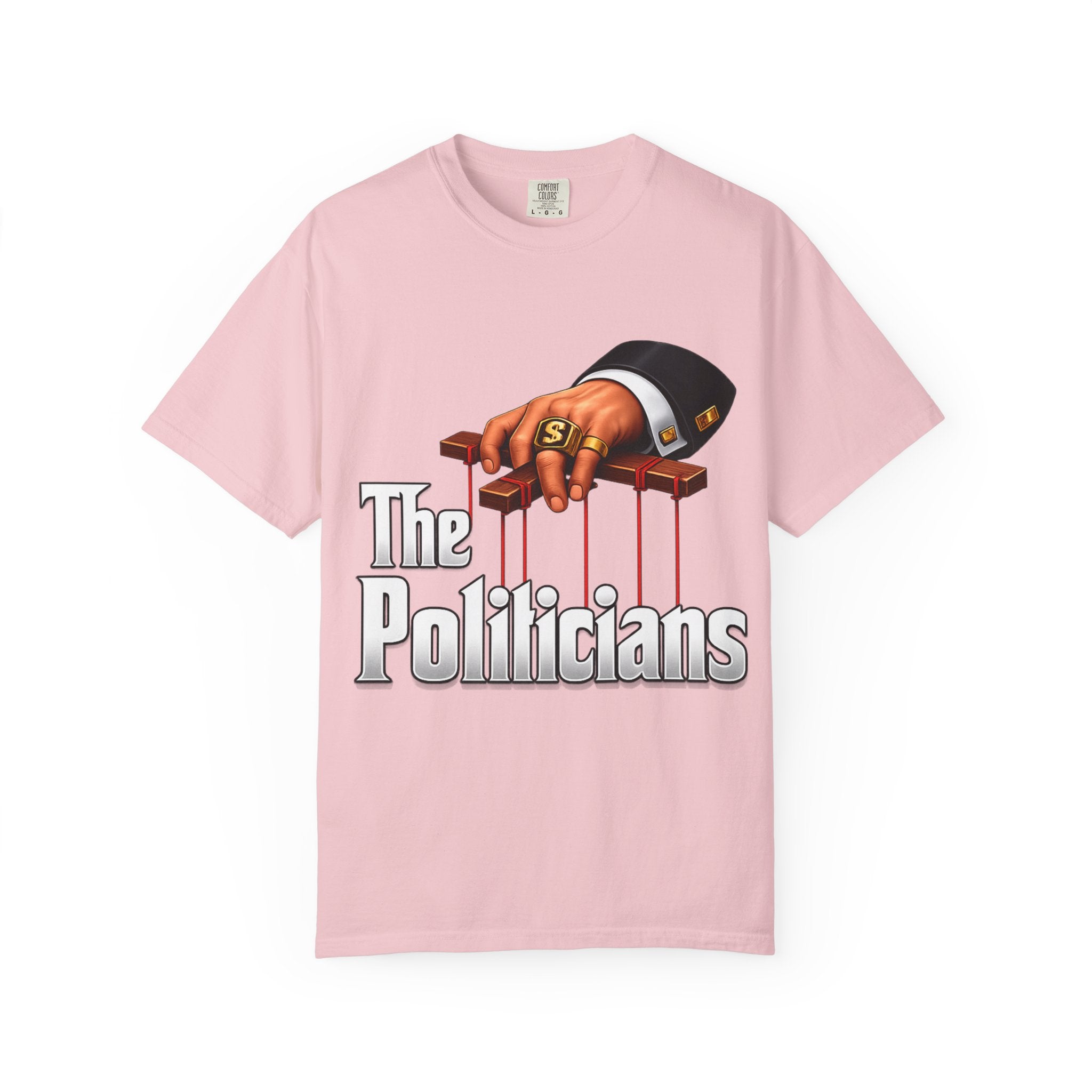 The Politicians T-Shirt — Puppet Master Hand & Money Political Satire Tee