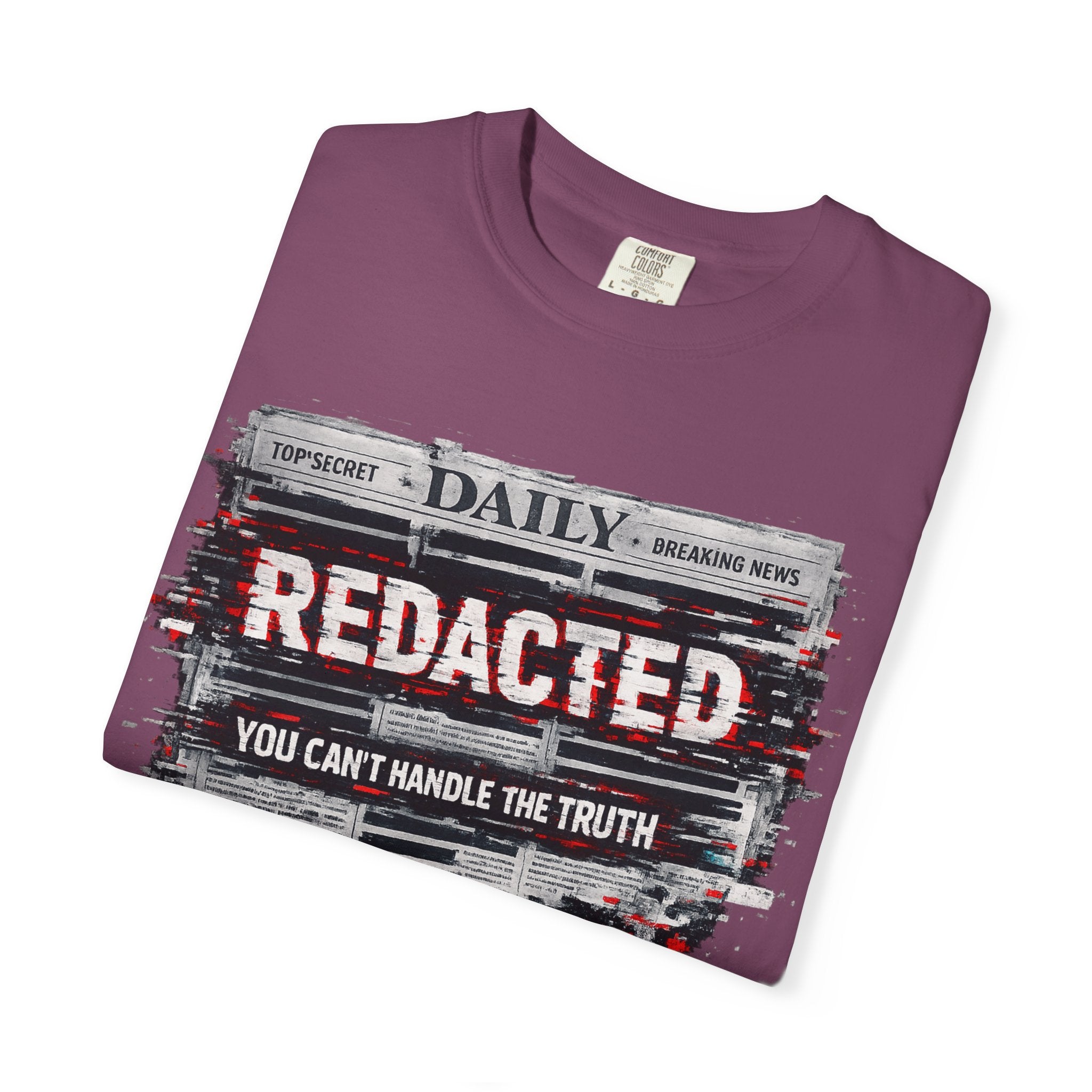 Redacted News Graphic T-Shirt — "REDACTED: You Can't Handle the Truth"