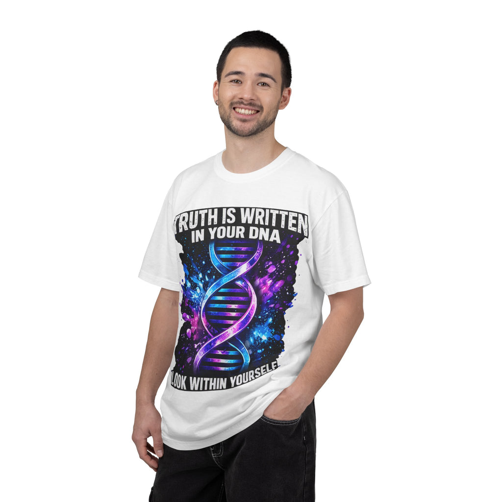 DNA Graphic T-Shirt — "Truth Is Written In Your DNA" Inspirational Science Tee