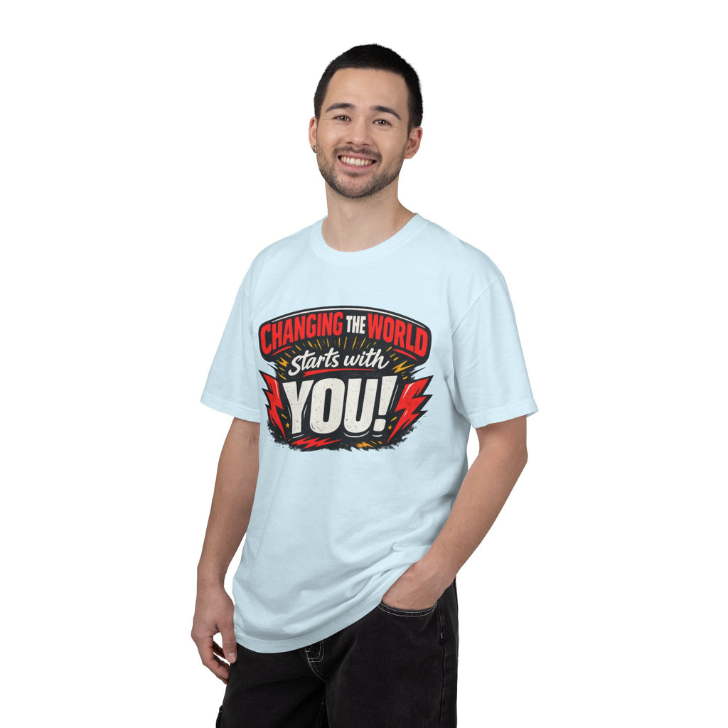 "Changing the World Starts with You" Motivational T-shirt