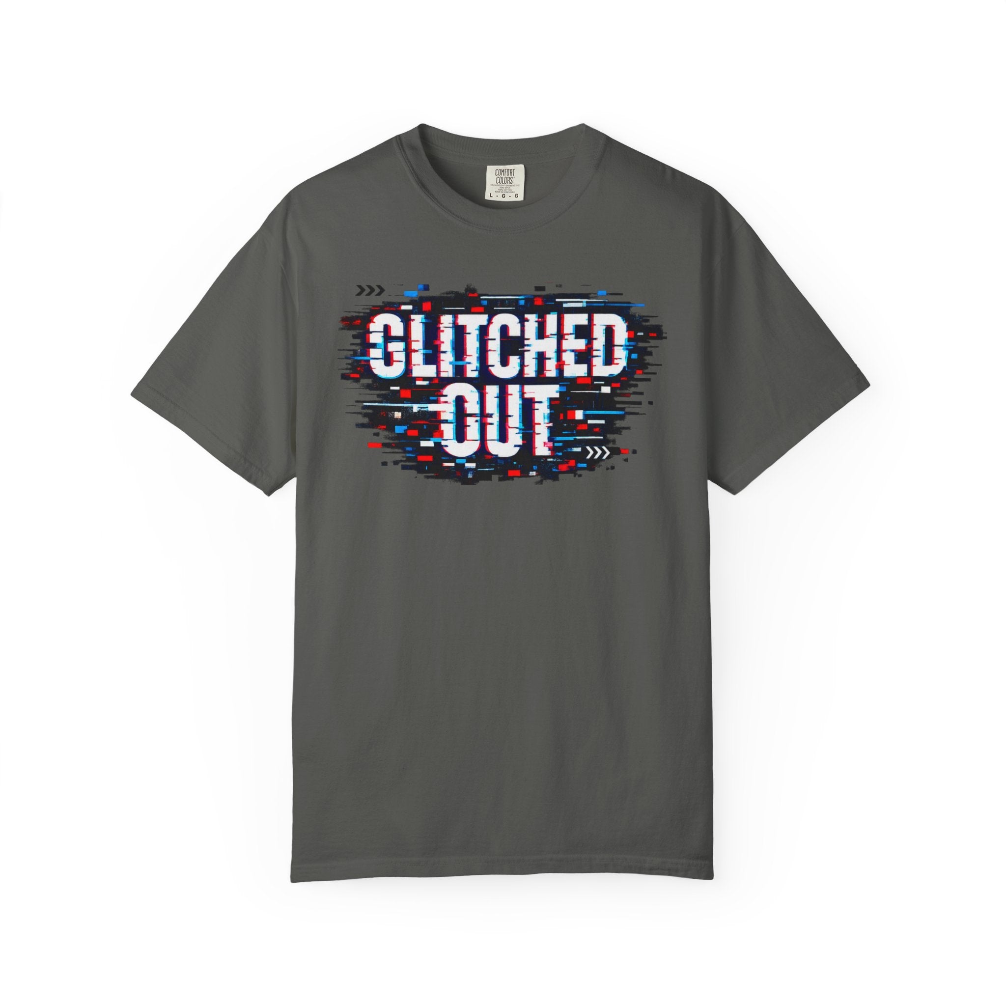 Glitched Out T-Shirt — Retro Glitch Graphic Tee