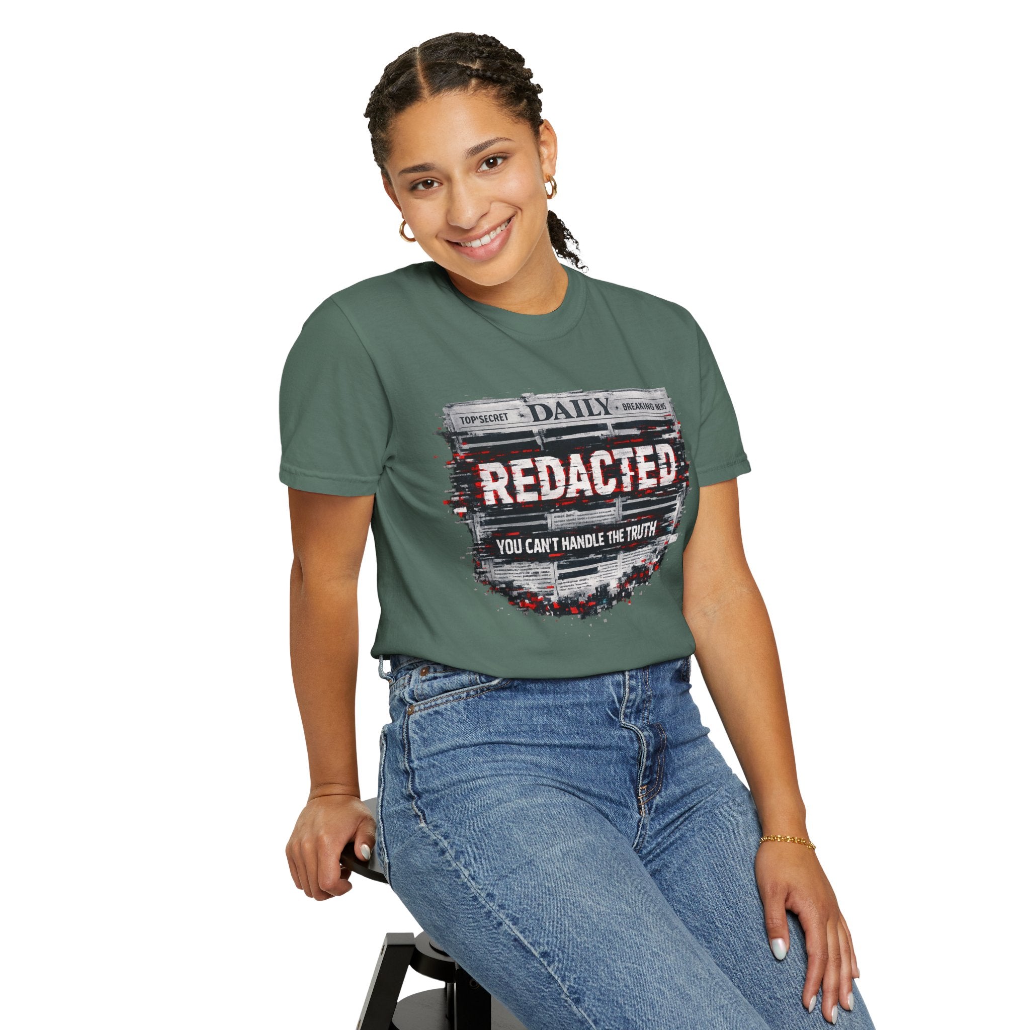 Redacted News Graphic T-Shirt — "REDACTED: You Can't Handle the Truth"