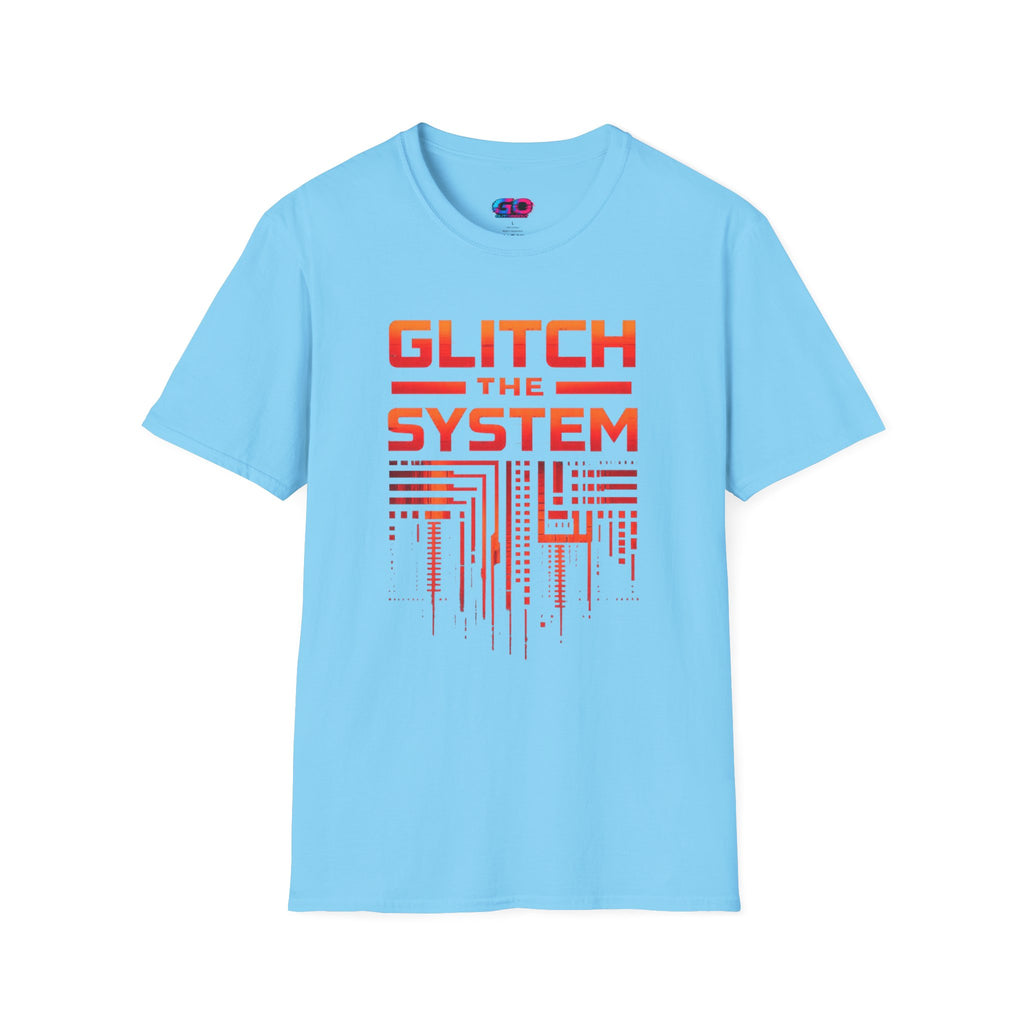 Glitch the System V4 T-Shirt — Retro Circuit Tech Graphic Tee