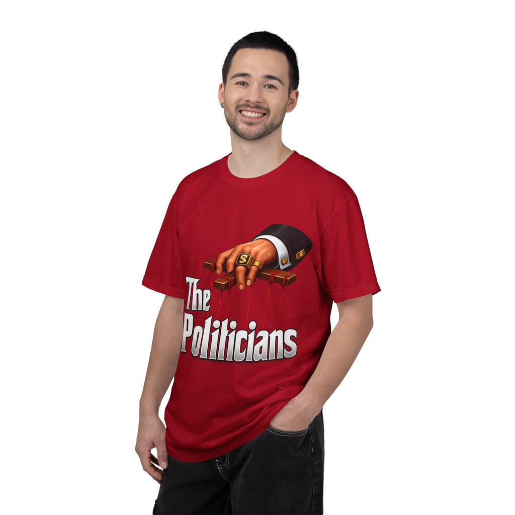 The Politicians T-Shirt — Puppet Master Hand & Money Political Satire Tee