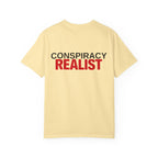 Conspiracy Realist T-Shirt — Bold Graphic Statement Tee
