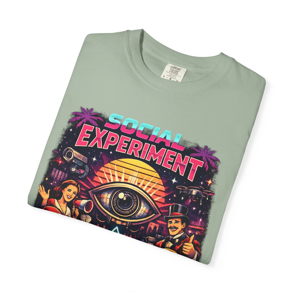 Social Experiment V2 T-Shirt — Retro All-Seeing Eye Graphic Tee