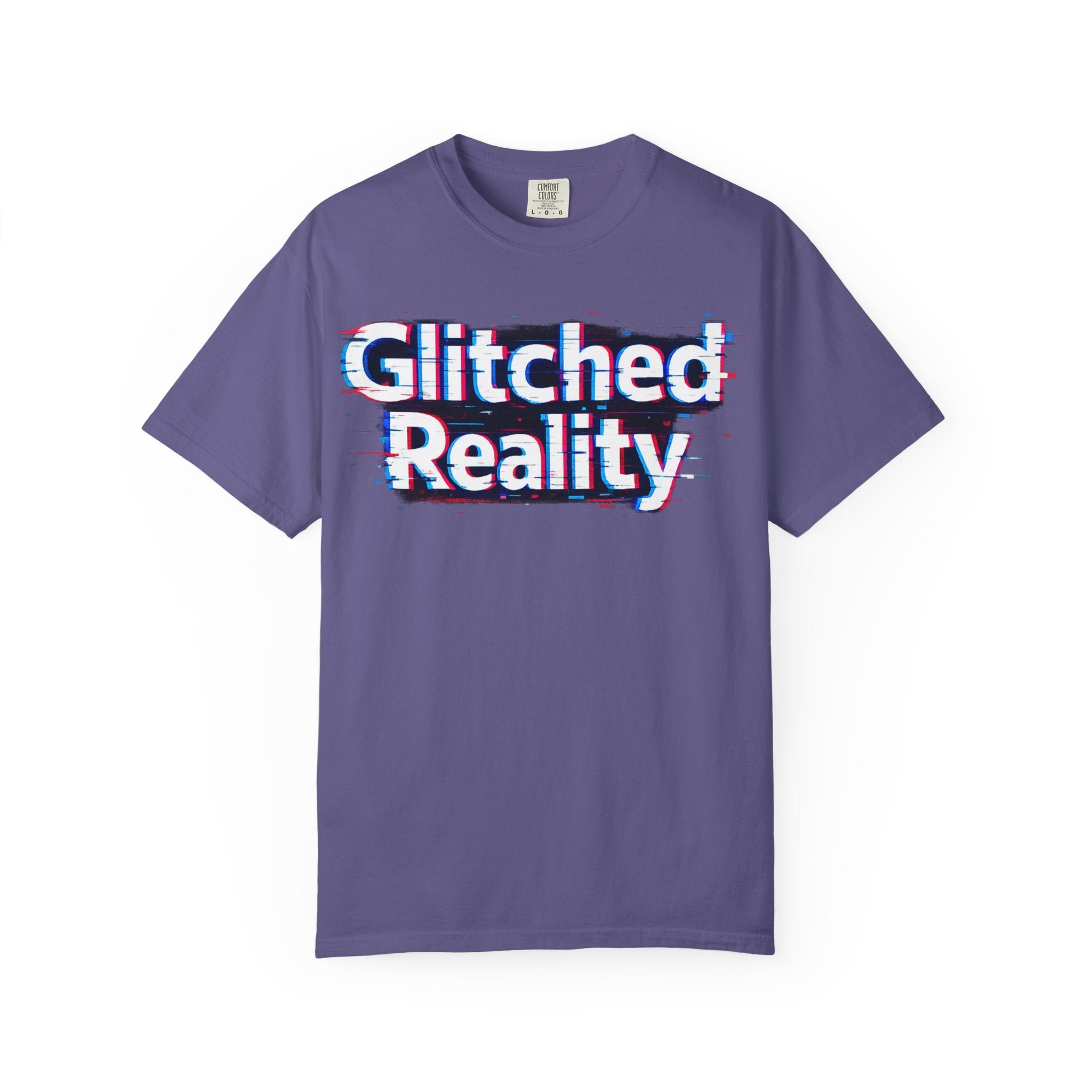 Glitched Reality T‑Shirt — Retro Glitch Graphic Tee with "Glitched Reality" Text
