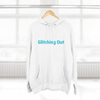 Retro Vaporwave Geometric Graphic ‘Glitching Out’ Fleece Hoodie