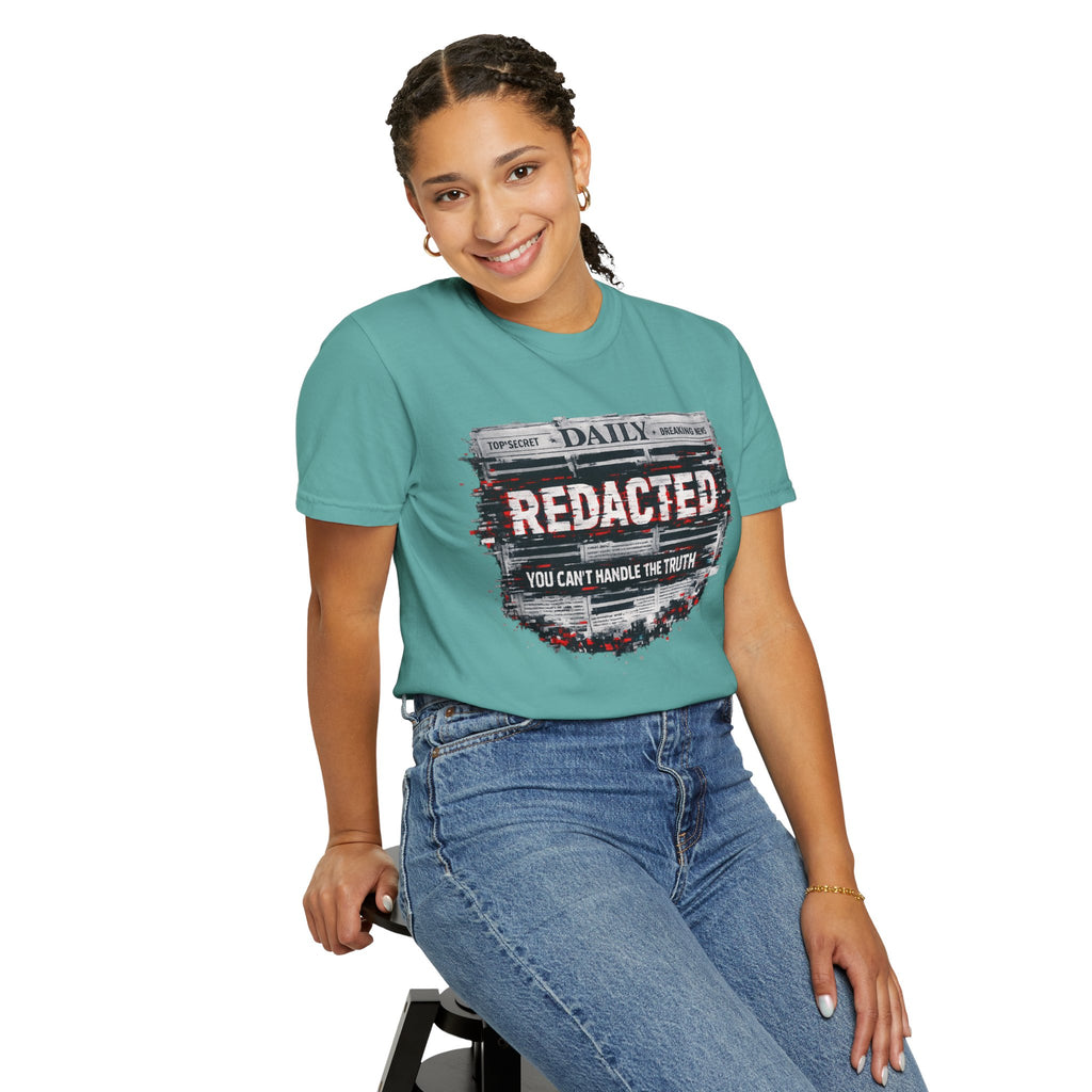 Redacted News Graphic T-Shirt — "REDACTED: You Can't Handle the Truth"