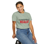 Conspiracy Realist T-Shirt — Bold Graphic Statement Tee