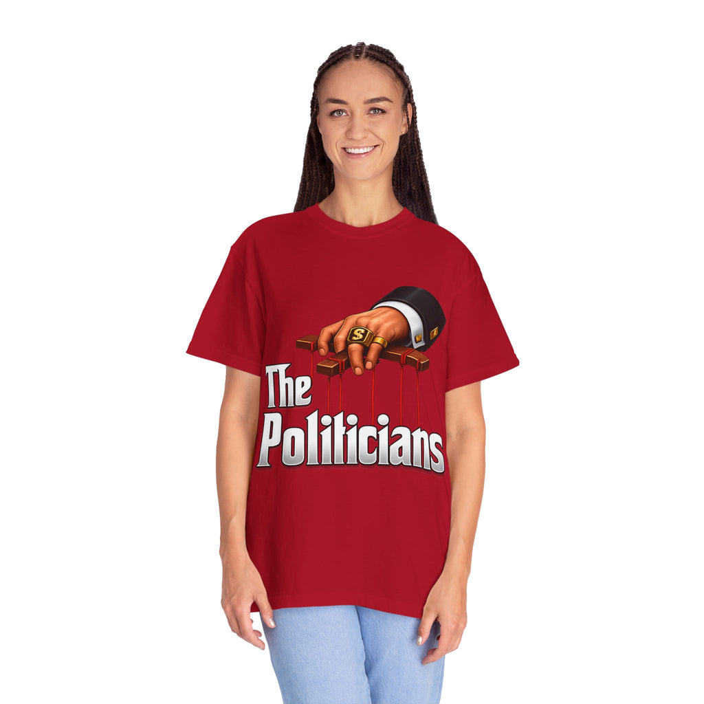 The Politicians T-Shirt — Puppet Master Hand & Money Political Satire Tee